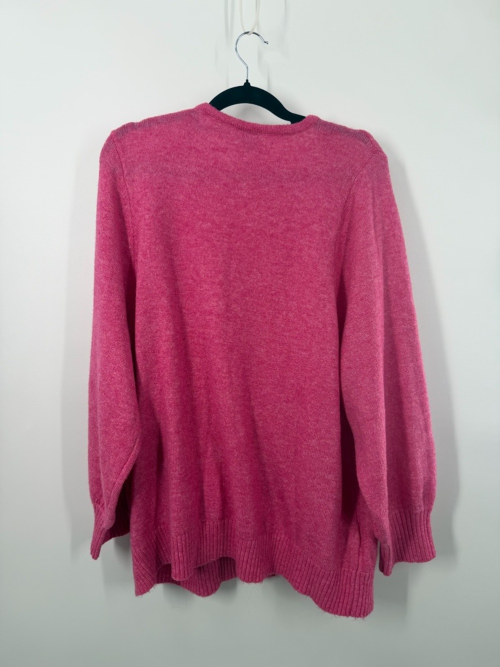 Torrid Vegan Cashmere Pullover Surplice Sweater Pink - Picture 7 of 8